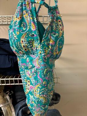 Teal Paisley One-Piece Swimsuit - Women